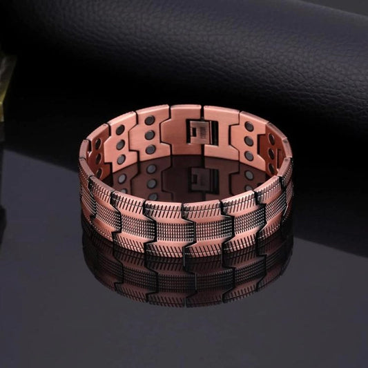 Matrix Copper Bracelet with Magnetic Elements – Everyday Comfort for Wellness & Relaxation