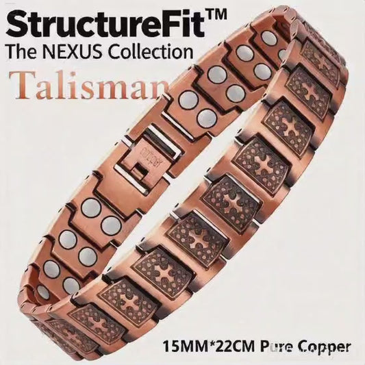 Tasliman Copper Bracelet with Magnetic Elements – Everyday Comfort for Wellness & Relaxation